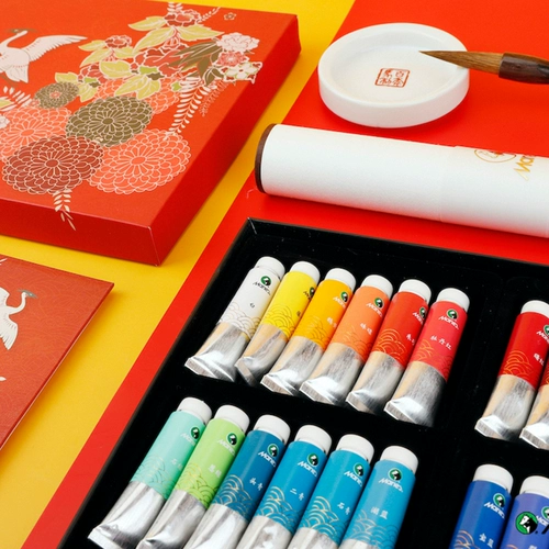 Китайская подарочная коробка, пигментированный профессиональный музей, цветной китайский комплект, 24 цветов