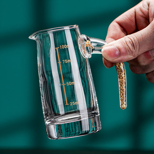 金箔白酒杯分酒器套装家用醒酒器量酒器玻璃小酒杯洋酒红酒分酒壶 - 图2