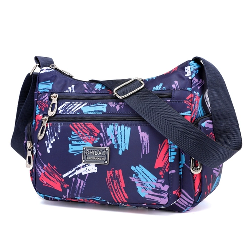 驰豹 Сумка на одно плечо, нейлоновый вместительный и большой рюкзак, для среднего возраста