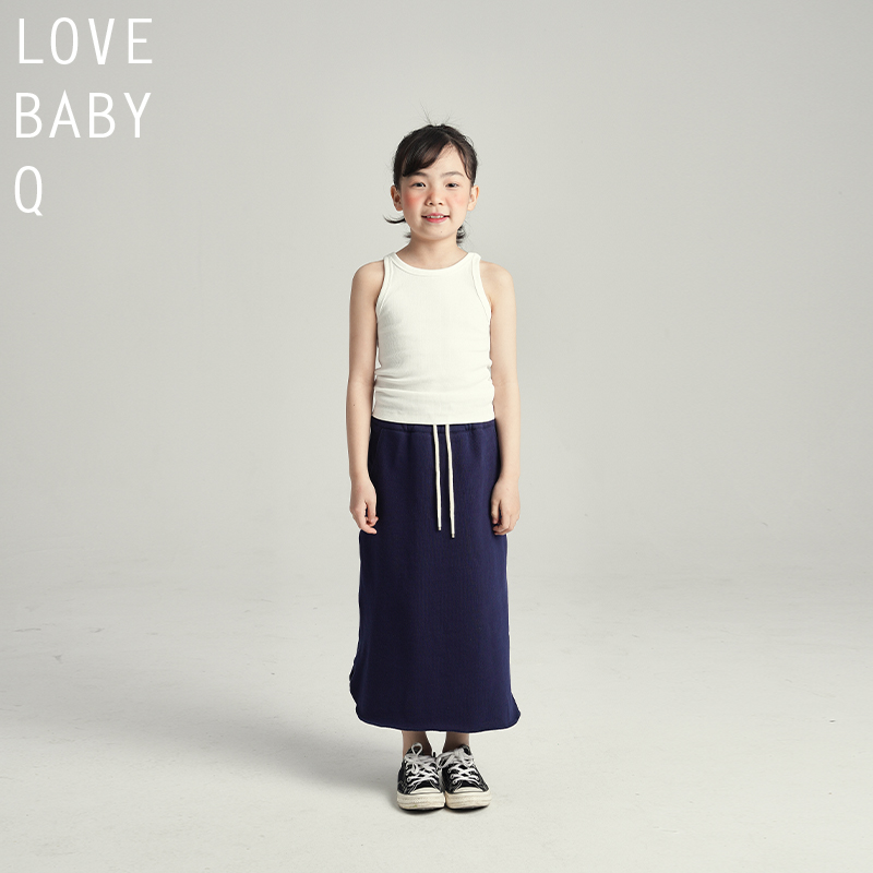 Love Baby Q 原创亲子  简约百搭亲子背心+半裙组合 母女装亲子装 - 图1