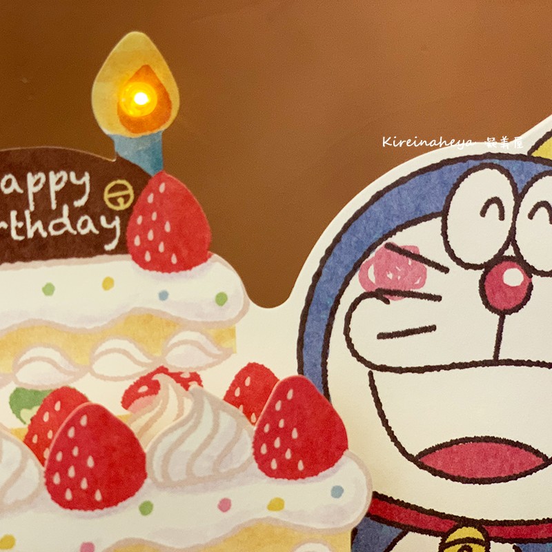 哆啦A梦新款50周年纪念限定可换电池立体音乐可爱蛋糕生日贺卡片-图1