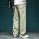 Cotton and linen casual pants for men straight leg new Chinese style linen pants