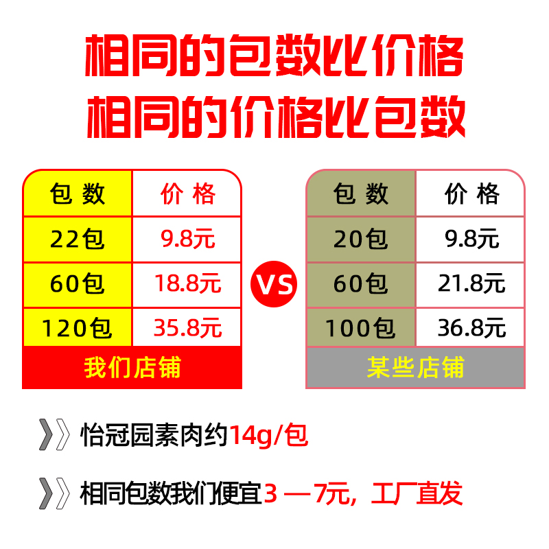 怡冠园手撕素肉香辣味晚上解饿辣条 怡冠园食品素肉