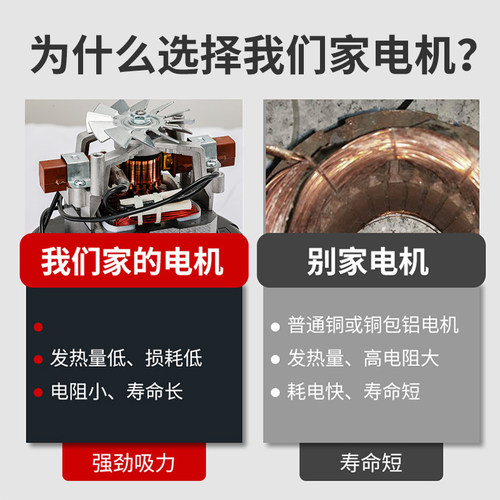 300/700g真空吸料机电机转子进口配件机头纯铜外罩马达吸塑上料机 - 图2