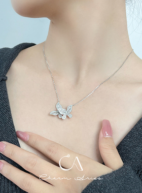 S925银女生高级气质项链