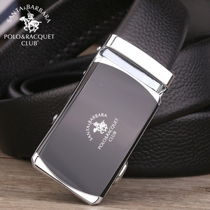 圣大保罗男士皮带真皮中青年纯牛皮新款自动扣商务休闲正品裤腰带