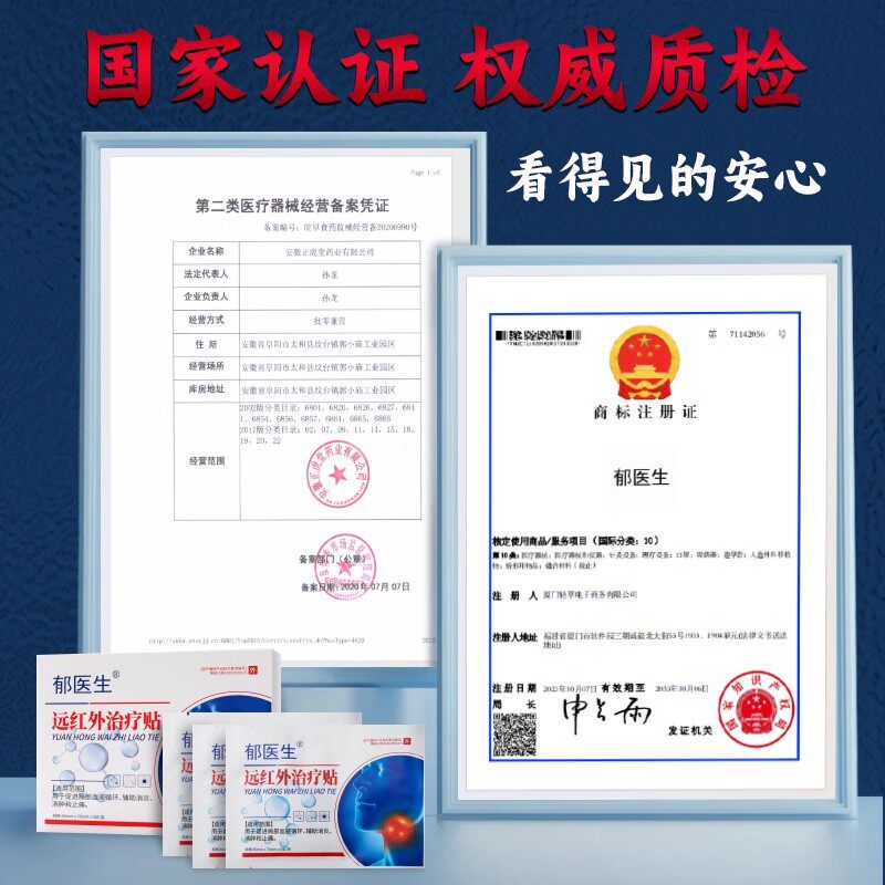 郁医生远红外治疗贴甲状腺结节消散结贴非甲减甲亢消肿散结膏