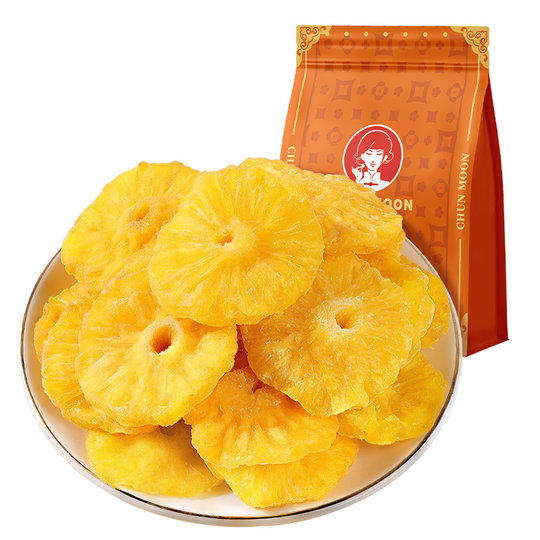 春江月菠萝圈果脯蜜饯水果干菠萝干片凤梨干休闲零食小吃烘焙商用