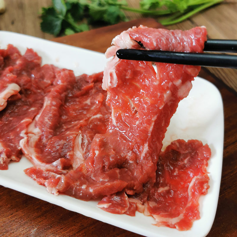 鲁享潮汕纯牛肉火锅套餐  吊龙雪花五花趾三花趾嫩肉配底料鲜牛腩 - 图0