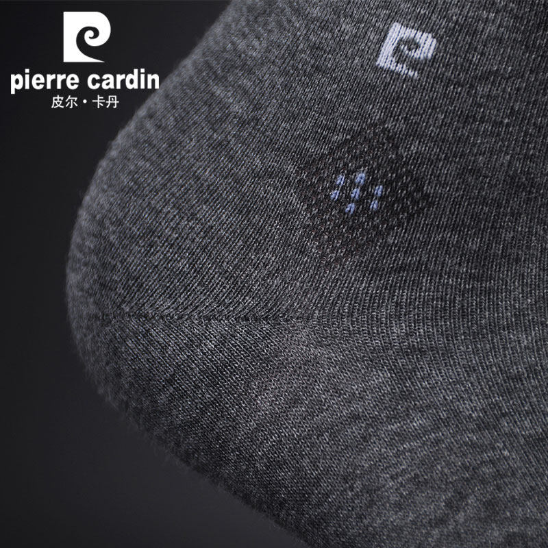 法国皮尔卡丹中筒休闲纯色吸汗棉袜 皮尔卡丹欧冠短袜/打底袜/丝袜/美腿袜