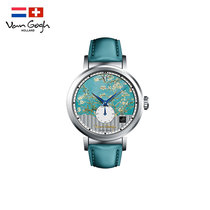 Van Gogh (VanGogh) Swiss watch (Geneva series womens) small seconds needle cow leather strap