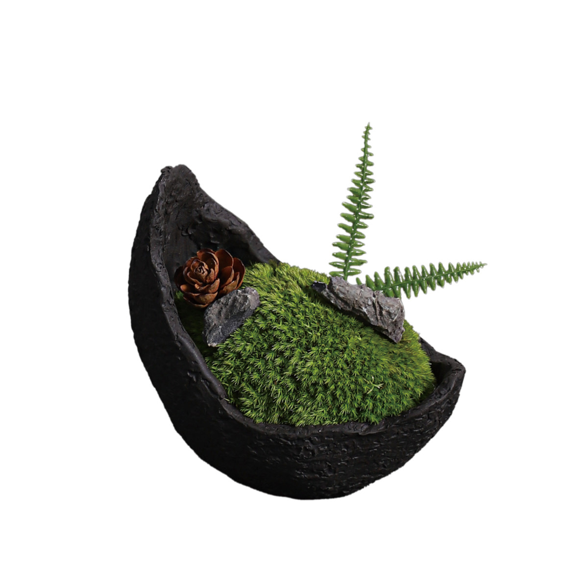 天青苔绿 新中式永生苔藓微景观 样板间家居儿童房桌面迷你小摆件,淘宝优惠券,粉丝福利购,淘宝优惠卷