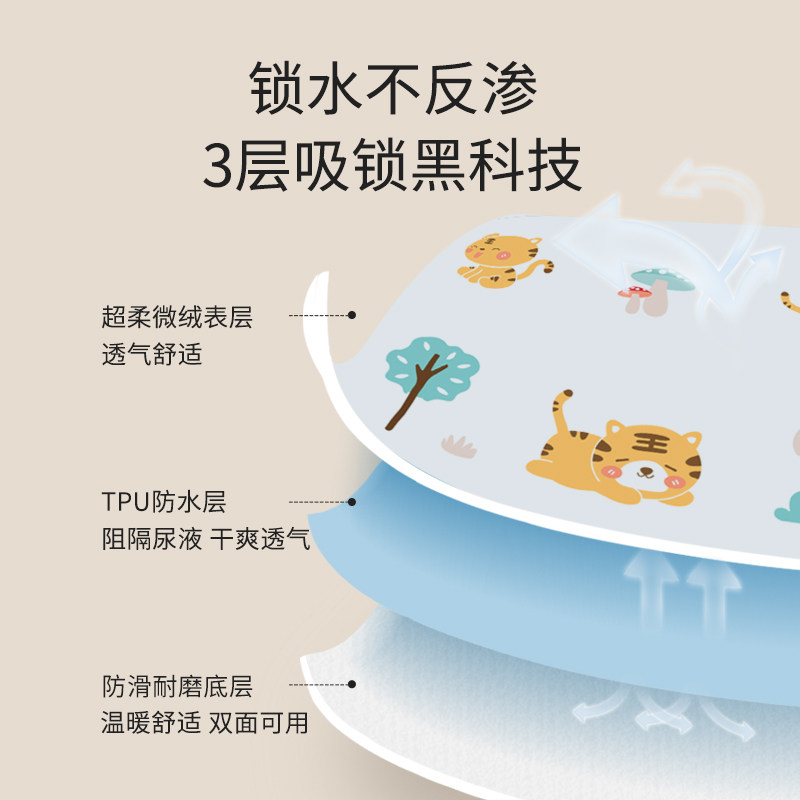 婴儿童隔尿垫防水可洗透气 宝乐得隔尿床垫