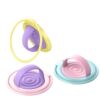 New large double-ring silicone magnetic mobile phone holder with contrasting color dopamine 360-degree rotating ring buckle for desktop use