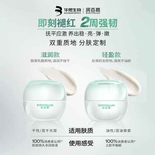 润百颜INFIHA白纱布面霜敏感肌修护泛红修护ECM - 图2