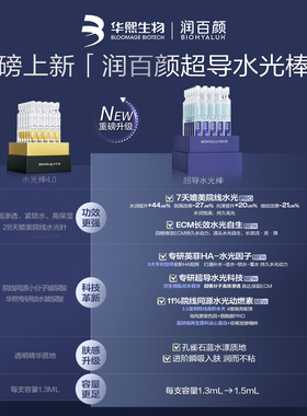 润百颜超导水光棒次抛精华液修护ECM玻色因烟酰胺补水保湿弹嫩