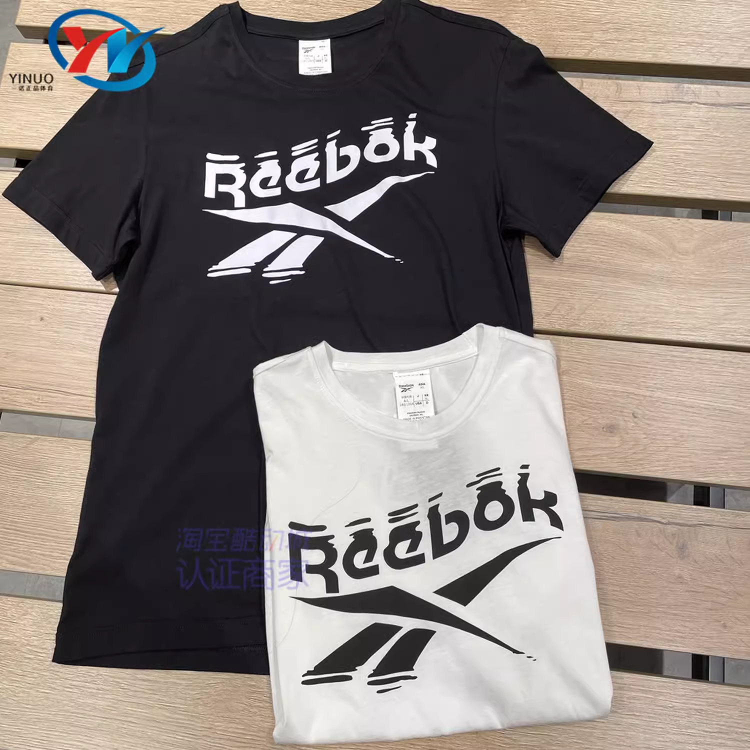 Reebok/锐步 男子经典LOGO复古运动纯棉透气短袖T恤 FK6030 6038 - 图0