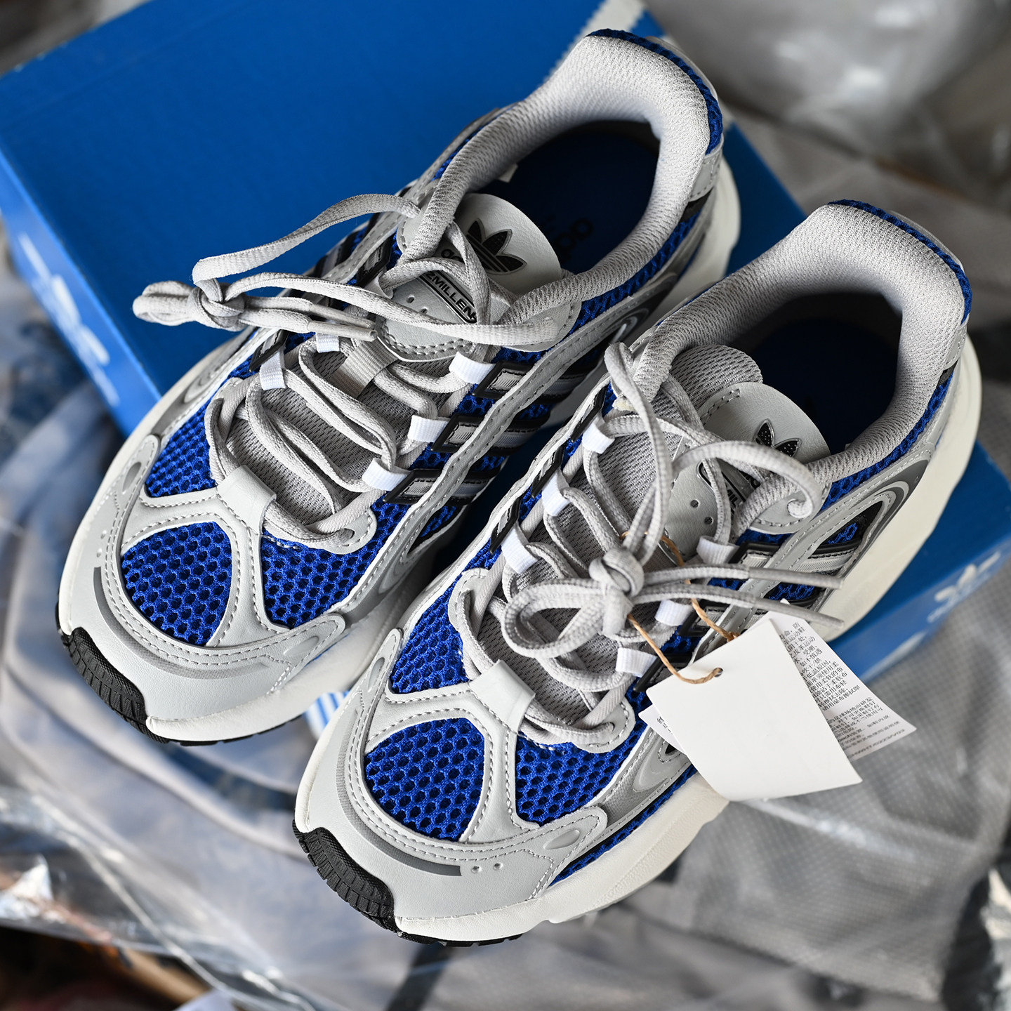 Adidas阿迪达斯三叶草Ozmillen男女同款复古缓震运动休闲鞋IF3446,淘宝优惠券,粉丝福利购,淘宝优惠卷