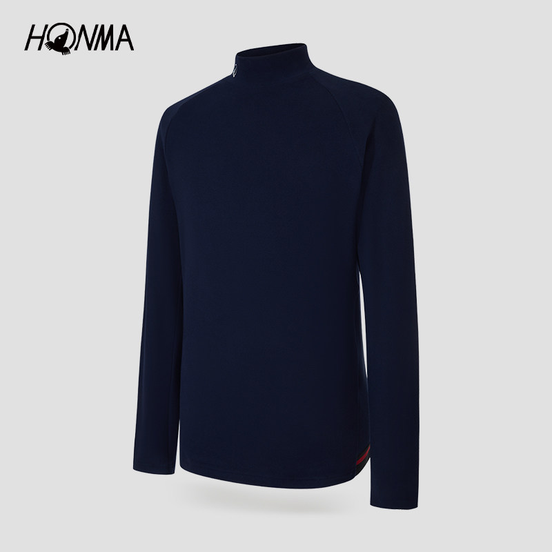 【专业高尔夫】HONMA秋冬男士薄绒亲肤保暖中高领拼接设计打底衫,淘宝优惠券,粉丝福利购,淘宝优惠卷