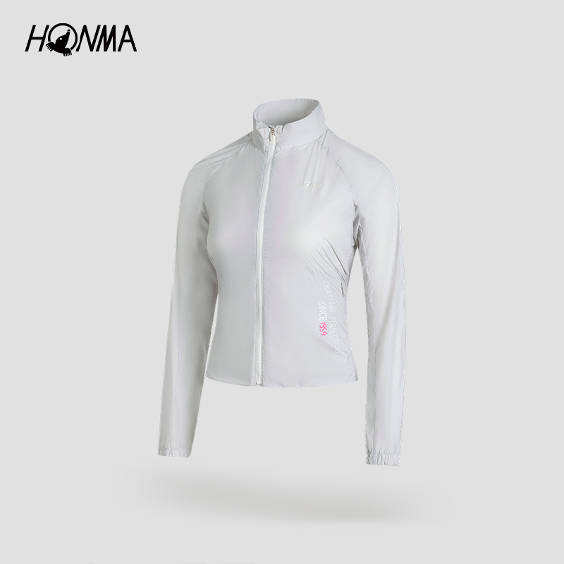 [专业高尔夫]HONMA2025夏季新款女士拉链外套弹力轻薄舒适立领 - 图2