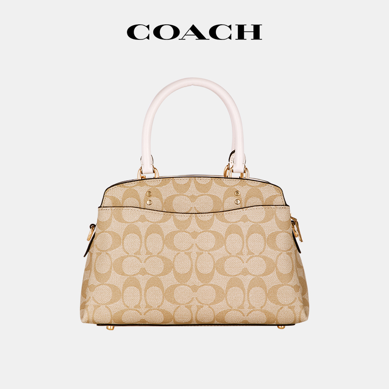 【官方授权】COACH/蔻驰Lillie戴妃包女包经典老花单肩斜挎手提包