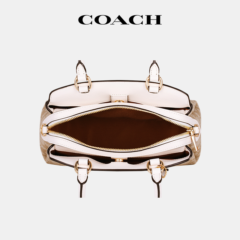 【官方授权】COACH/蔻驰Lillie戴妃包女包经典老花单肩斜挎手提包