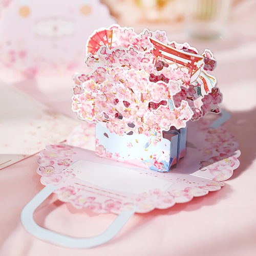 教师节礼物花卉贺卡生日实用礼品diy手工送女友女生闺蜜老师贺卡 - 图1