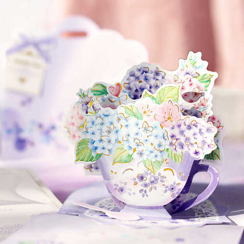 教师节礼物花卉贺卡生日实用礼品diy手工送女友女生闺蜜老师贺卡 - 图2