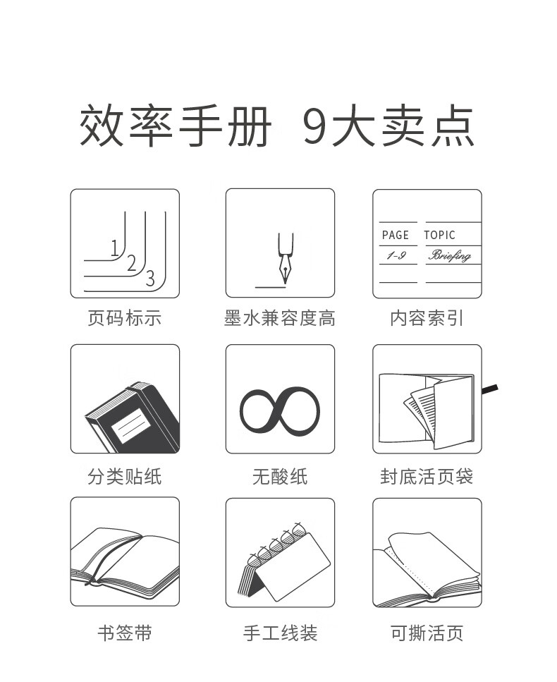 LEUCHTTURM1917德国灯塔探索自然系列A5软皮笔记本手账本商务点阵横线格空白办公学习记事本【可定制印名字】-图1