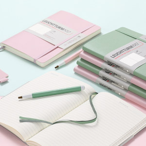 LEUCHTTURM1917德国灯塔经典系列B6+软封皮笔记本子平装点格横格空白手账记事本商务办公【可定制印名字】