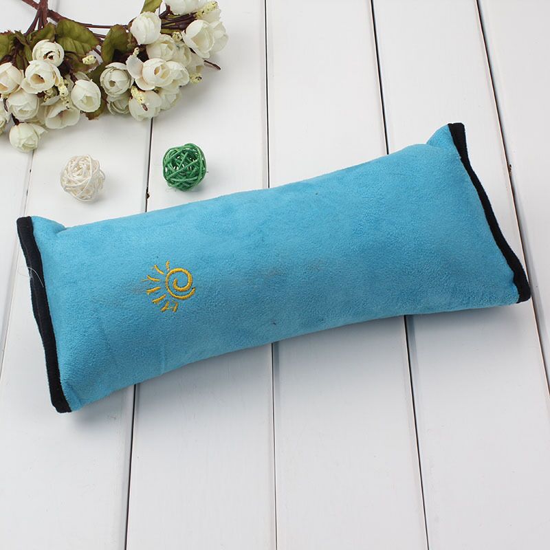 儿童安全带护肩套防勒脖子宝宝睡觉麂皮绒护颈