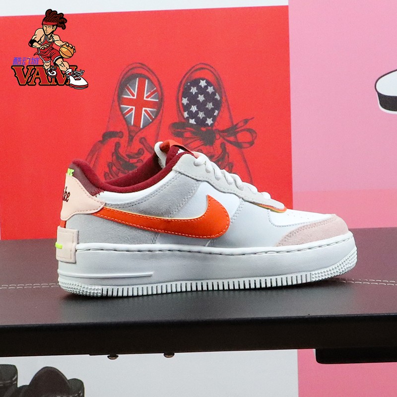 Nike耐克女鞋AF1马卡龙空军一号女子运动休闲鞋板鞋 CU8591-600-图1