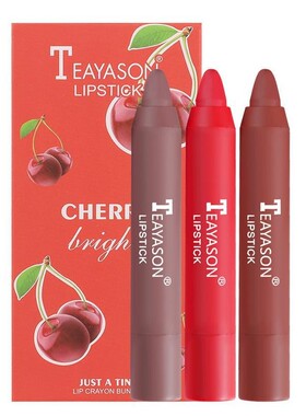 Three pack Velvet Matte Lipsticks Pencil Waterproof Long