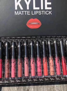 12 Pieces/box Matte Liquid Lipstick Clear Lip Glaze