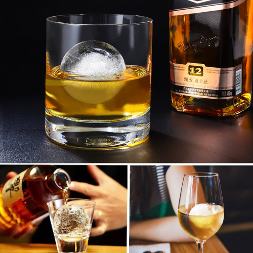 日式透明创意威士忌家用多边形冰球模具调酒大制冰盒制冰模具硅胶 - 图1