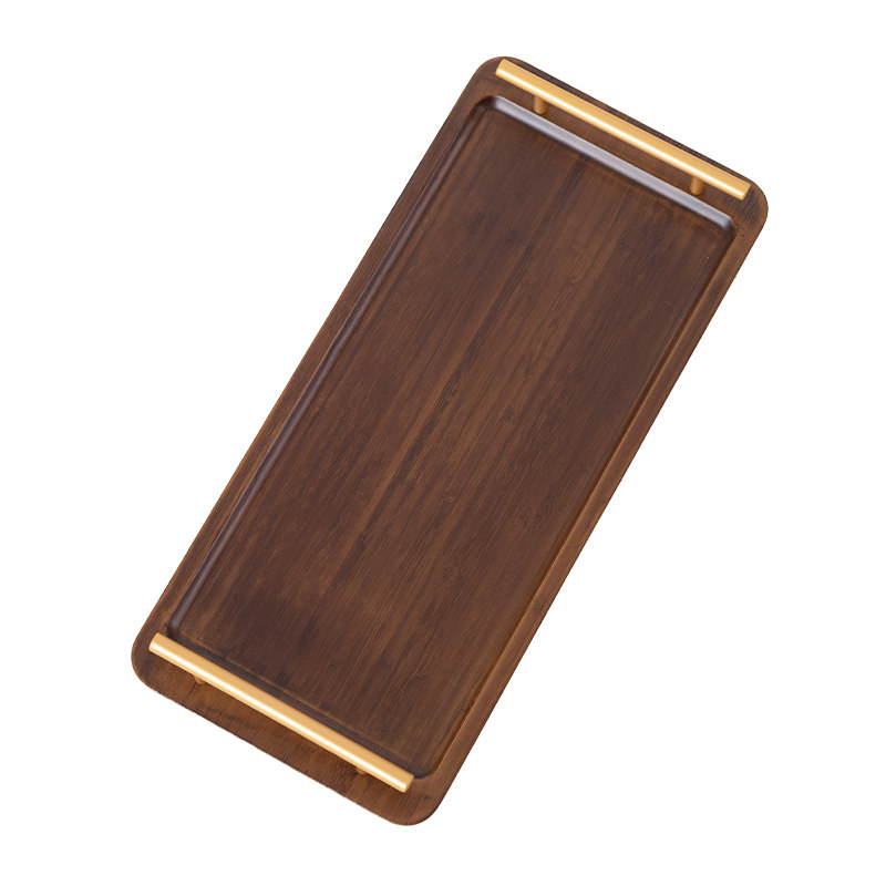 Enjoy Lin bamboo tray Japanese style handle