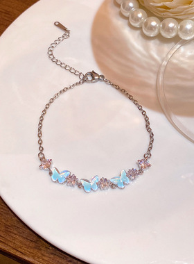 甜美星星蝴蝶手链女小清新