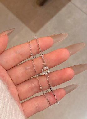 轻奢简约双层叠戴手链女
