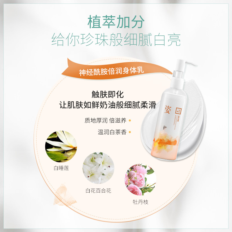 三草两木神经酰胺 烟酰胺身体乳0ml滋润深层清洁护肤冬