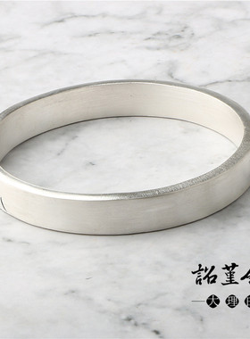 999银镯子水波纹男女款情侣