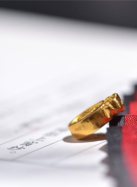 足金手工錾刻足金手工制作黄金