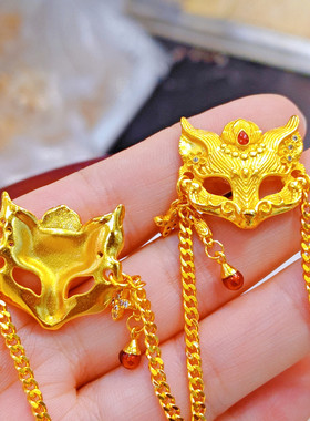 沙金镂空狐仙链条手链