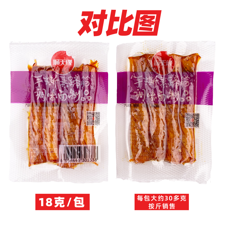 顺天缘散称手撕蹄筋辣条袋装零食麻辣儿时人气5角包宿舍休闲食品-图0