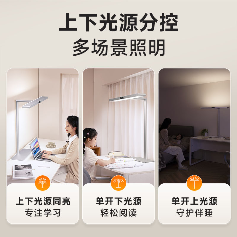 孩视宝护眼台灯台式大路灯学习专用宿舍阅读儿童书桌面教室长条灯,淘宝优惠券,粉丝福利购,淘宝优惠卷