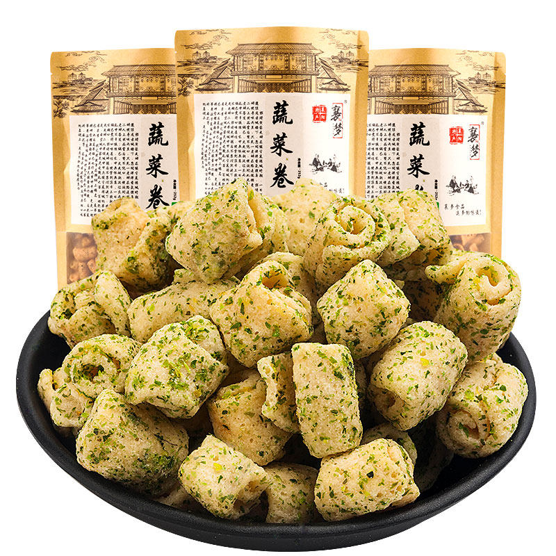 襄梦怀旧休闲膨化食品糙米歪网锅巴 襄梦膨化食品