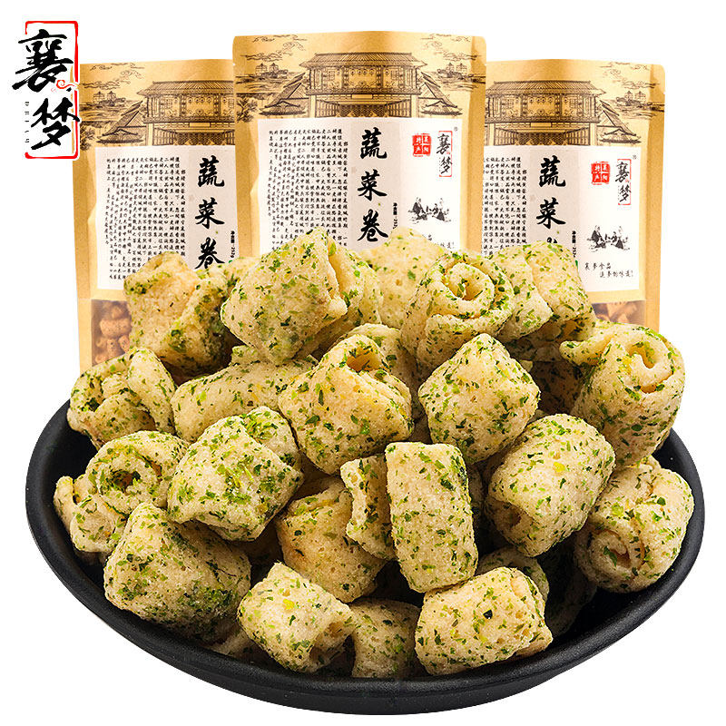 襄梦怀旧休闲膨化食品糙米歪网锅巴 襄梦膨化食品