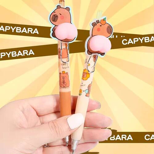 1pc Cute Capybara Mechanical Pencil Children's Drawing Writi - 图0