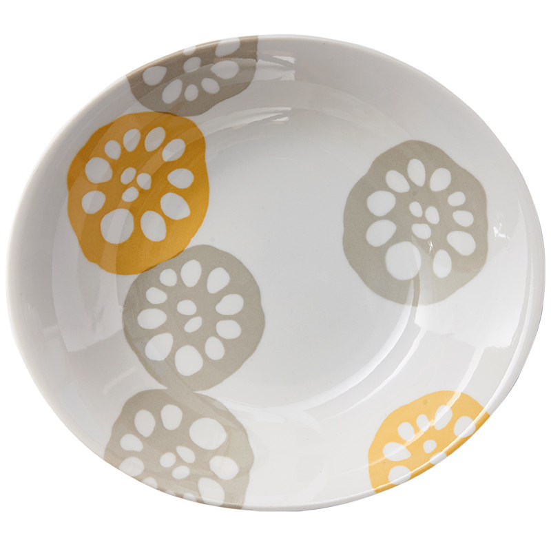 [陶瓷王]日本进口美浓烧釉下藕片日式轻量陶瓷碗盘碟餐具饭碗茶杯,淘宝优惠券,粉丝福利购,淘宝优惠卷