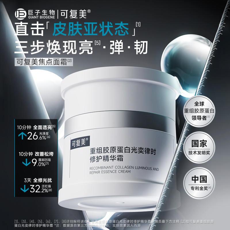 【香菇来了】可复美焦点面霜重组胶原蛋白修护精华霜50g - 图0