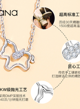 vana纯银项链送女生小众轻奢礼物
